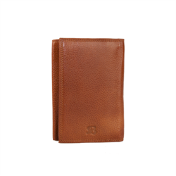 Bugundar Melsted 3-fljet Herrepung med Klap Cognac