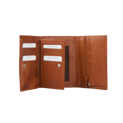 Bugundar Melsted 3-fljet Herrepung med Klap Cognac