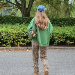 By Str Maria Flettet Skuldertaske Army