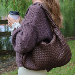 By Str Maria Flettet Skuldertaske Mrkebrun