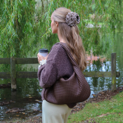 By Str Maria Flettet Skuldertaske Mrkebrun