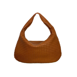 By Str Maria Flettet Skuldertaske Cognac