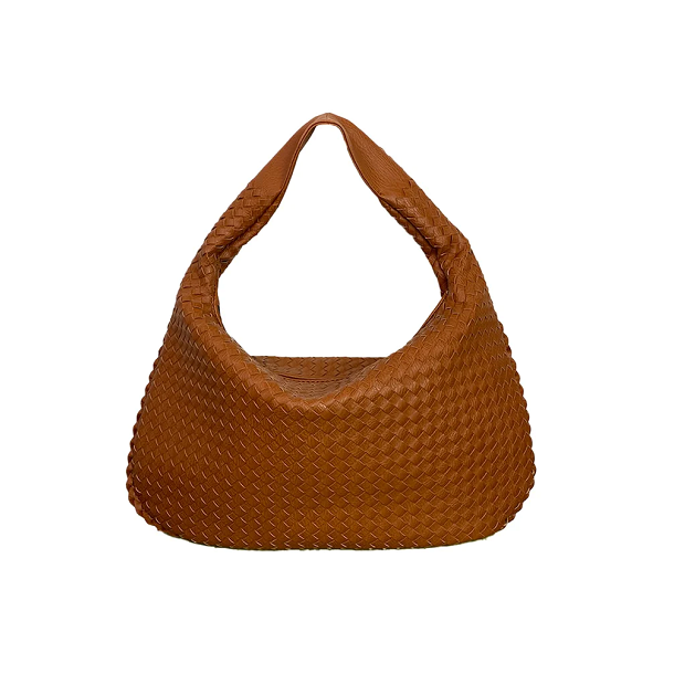 By Str Maria Flettet Skuldertaske Cognac 1590006