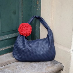 By Str Maria Flettet Skuldertaske Navy 