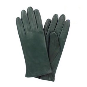 Damehandske i lkkert glat lammeskind Grn