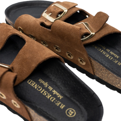 RE:DESIGNED by DIXIE Duffy 22 Sandaler Cognac