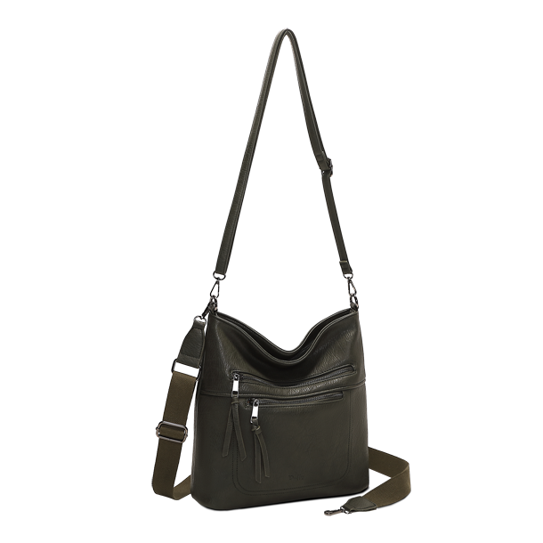 Duffy Skuldertaske M�rkegr�n 
