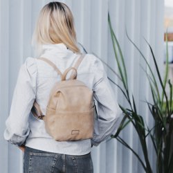 Duffy Rygsk Beige Kunstlder