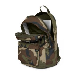 Eastpak Double Office camo med �bent hovedrum og laptoplomme