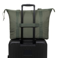eastpak travel tote taske khaki monteret p� kuffert