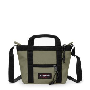 eastpak travel tote mini taske sage green front med lynl�slomme