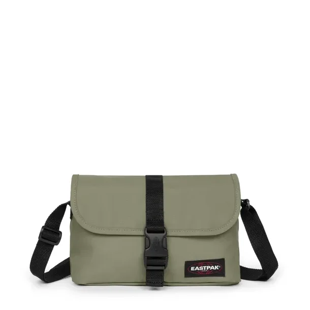eastpak pouch bag sage green front med klap og sp�nde