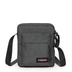 eastpak arcade mini bag black denim front med lynl�slomme