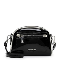 Emily & Noha skuldertaske i Sort Lak