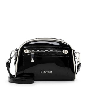 Emily & Noha skuldertaske i Sort Lak