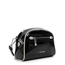 Emily & Noha skuldertaske i Sort Lak