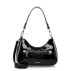 Emily & Noha Skuldertaske Sort Lak