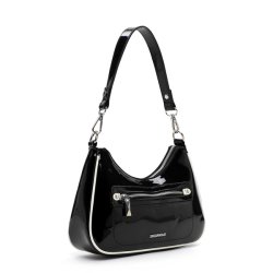 Emily & Noha Skuldertaske Sort Lak