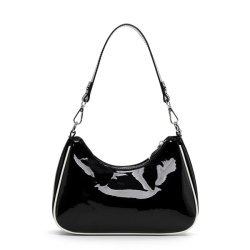 Emily & Noha Skuldertaske Sort Lak