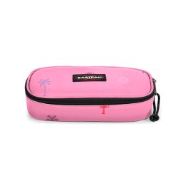 Eastpak Oval Single penalhus Icons Pink – frontvisning