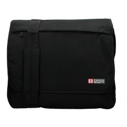 Enrico Benetti Amsterdam Stor A4 Messenger Sort 