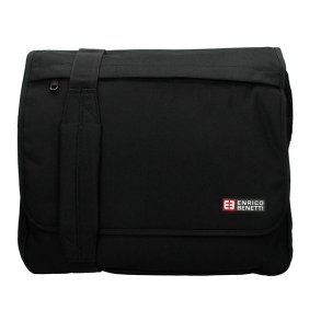 Enrico Benetti Amsterdam Stor A4 Messenger Sort 