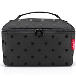 Reisenthel Glossy Dots beautyboks i sort set bagfra