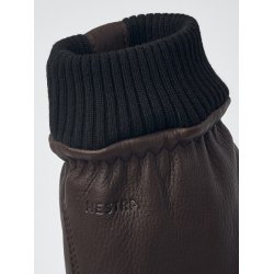 HESTRA Tore Herre Hjorteskindshandske Chocolate  Str. 10