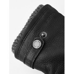 HESTRA Utsj Elg Skindhandsker Sort 