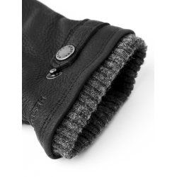 HESTRA Utsj Elg Skindhandsker Sort 