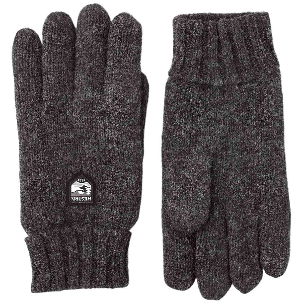 HESTRA Basic Wool Strikhandske Koksgr 63660