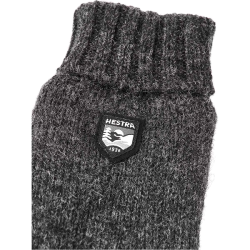 HESTRA Basic Wool Strikhandske Koksgr 