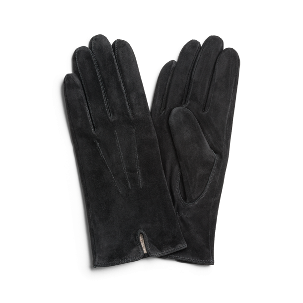 HK Damehandsker Sort Ruskind Str. 8,5