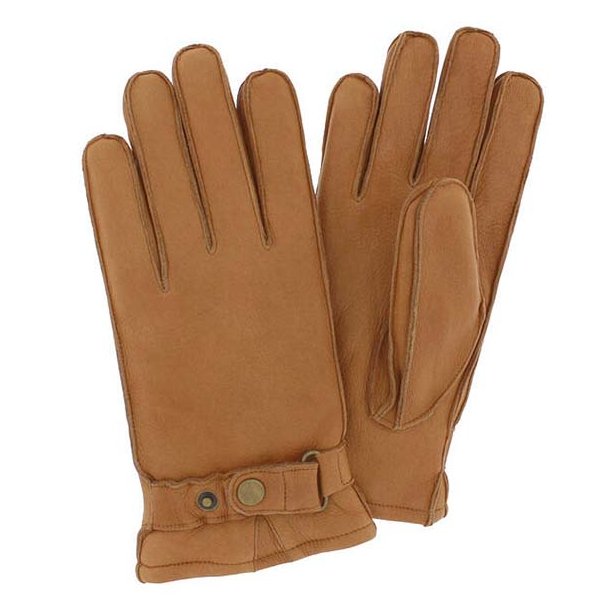 Herrehandske i hjorteskind Cognac 70849805