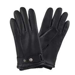 Herrehandsker i sort lammeskind