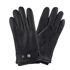 Herrehandsker i sort lammeskind