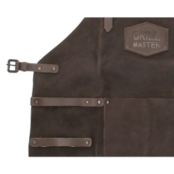 Hide &amp; Stitches Lderforklde Mrkebrun