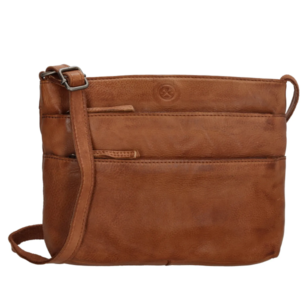 Hide &amp; Stitches Paint Rock Skuldertaske Cognac 18189-005