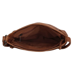 Hide & Stitches Paint Rock Skuldertaske Cognac 