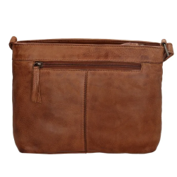 Hide & Stitches Paint Rock Skuldertaske Cognac 