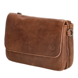 Hide & Stitches Paint Rock Skuldertaske Cognac 