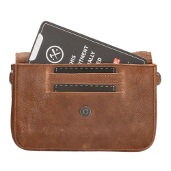 Hide & Stitches Paint Rock Skuldertaske Cognac 