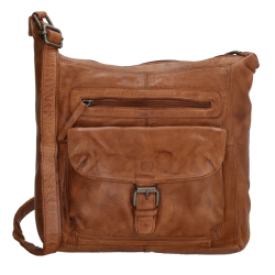 Hide & Stitches Paint Rock Skuldertaske Cognac 