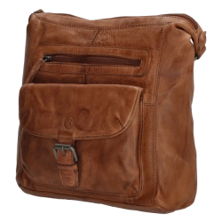 Hide & Stitches Paint Rock Skuldertaske Cognac 