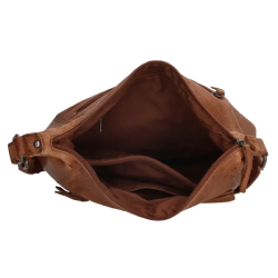 Hide & Stitches Paint Rock Skuldertaske Cognac 