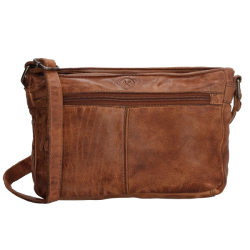  Hide & Stitches Paint Rock Skuldertaske Cognac 