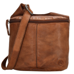 Hide & Stitches Paint Rock Skuldertaske Cognac 