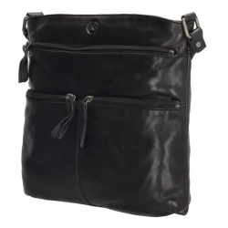 Hide & Stitches Paint Rock Skuldertaske Sort