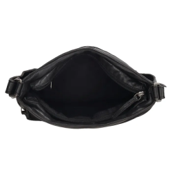 Hide & Stitches Paint Rock Skuldertaske Sort