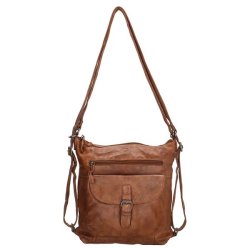 Hide & Stitches Combi Rygsk/Shopper Cognac